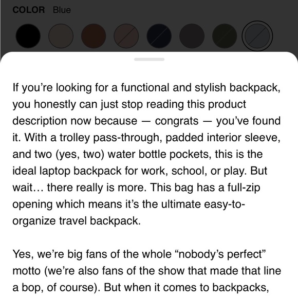 BEIS slate backpack - Picture 7 of 9